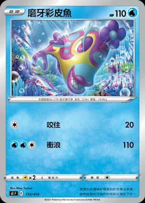 磨牙彩皮魚