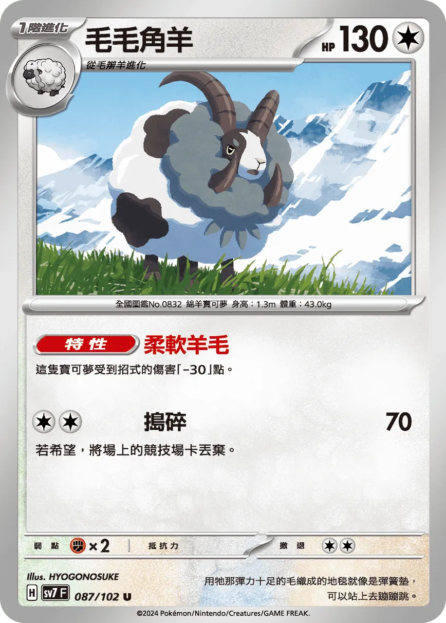 毛毛角羊