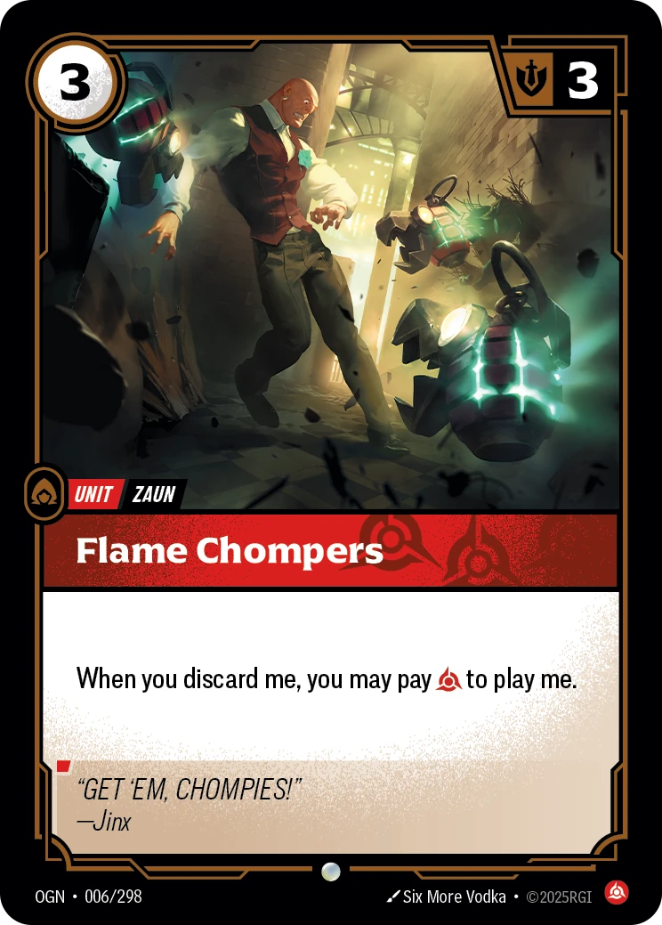 Flame Chompers card artwork