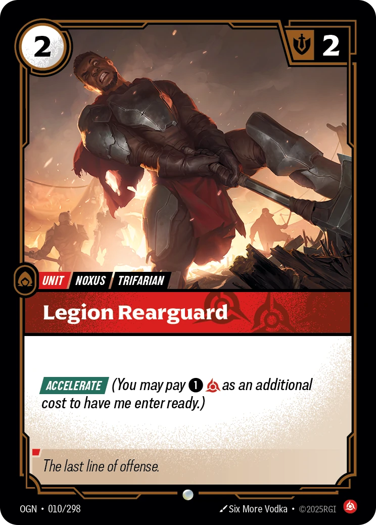 Legion Rearguard card artwork