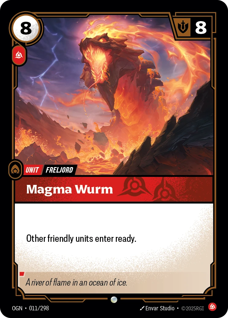 Magma Wurm card artwork