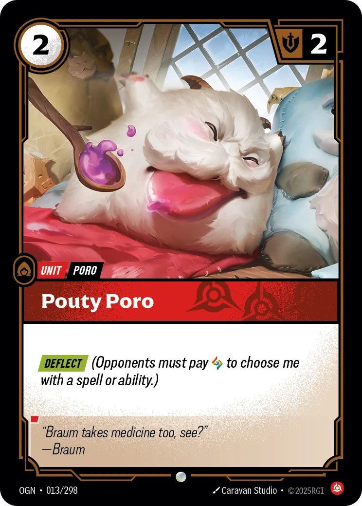 Pouty Poro card artwork