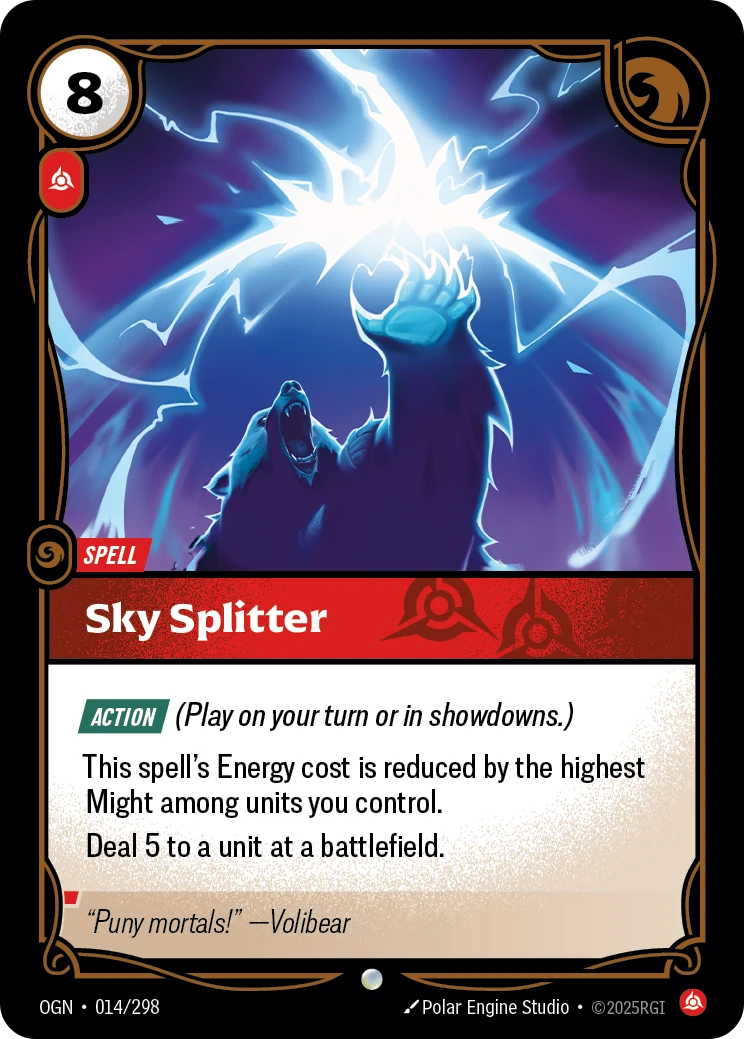 Sky Splitter card artwork