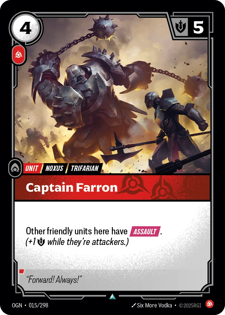 Captain Farron card artwork