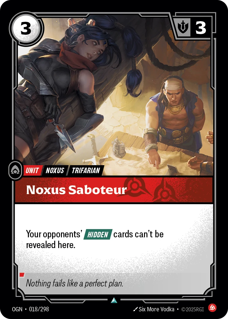 Noxus Saboteur card artwork