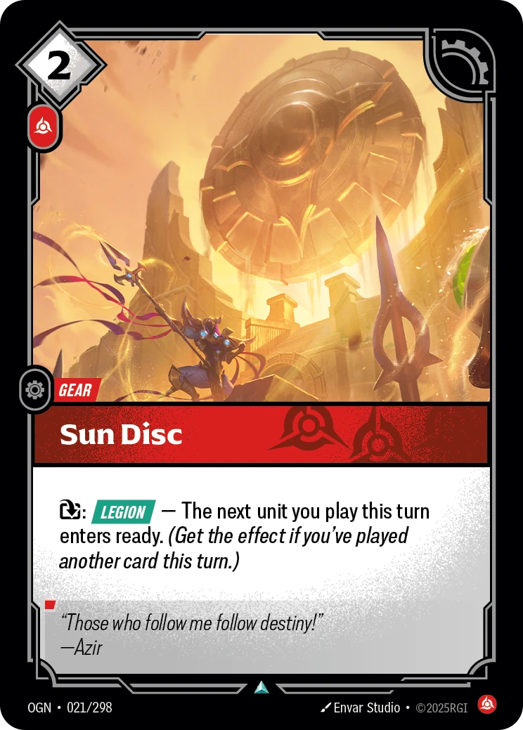 Sun Disc card artwork