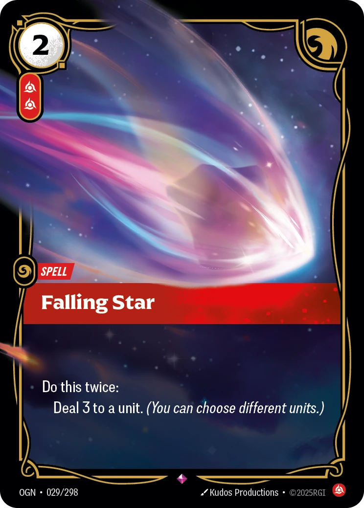 Falling Star card artwork
