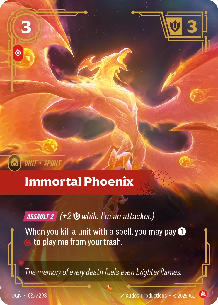 Immortal Phoenix 卡圖