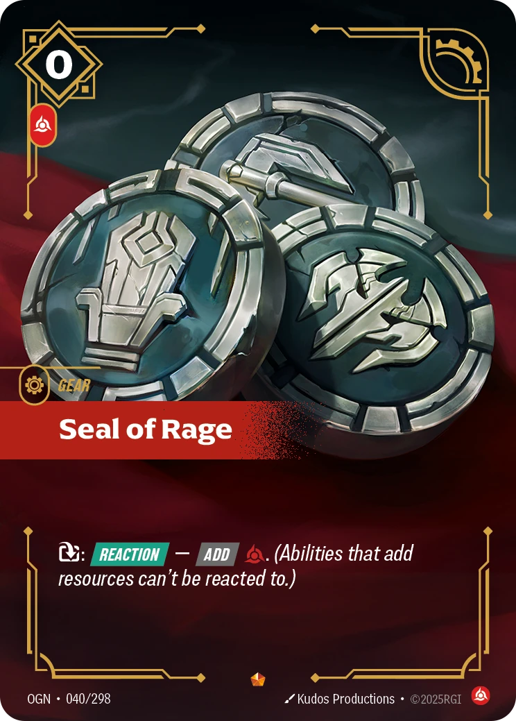 Seal of Rage 卡圖