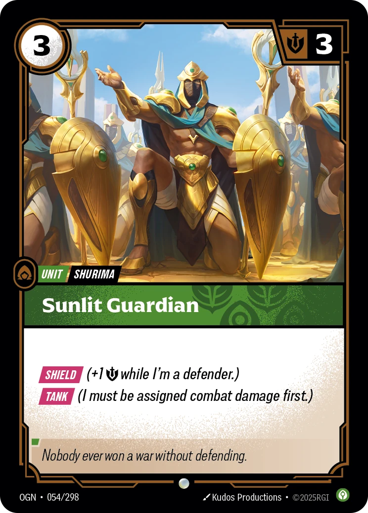 Sunlit Guardian 卡圖