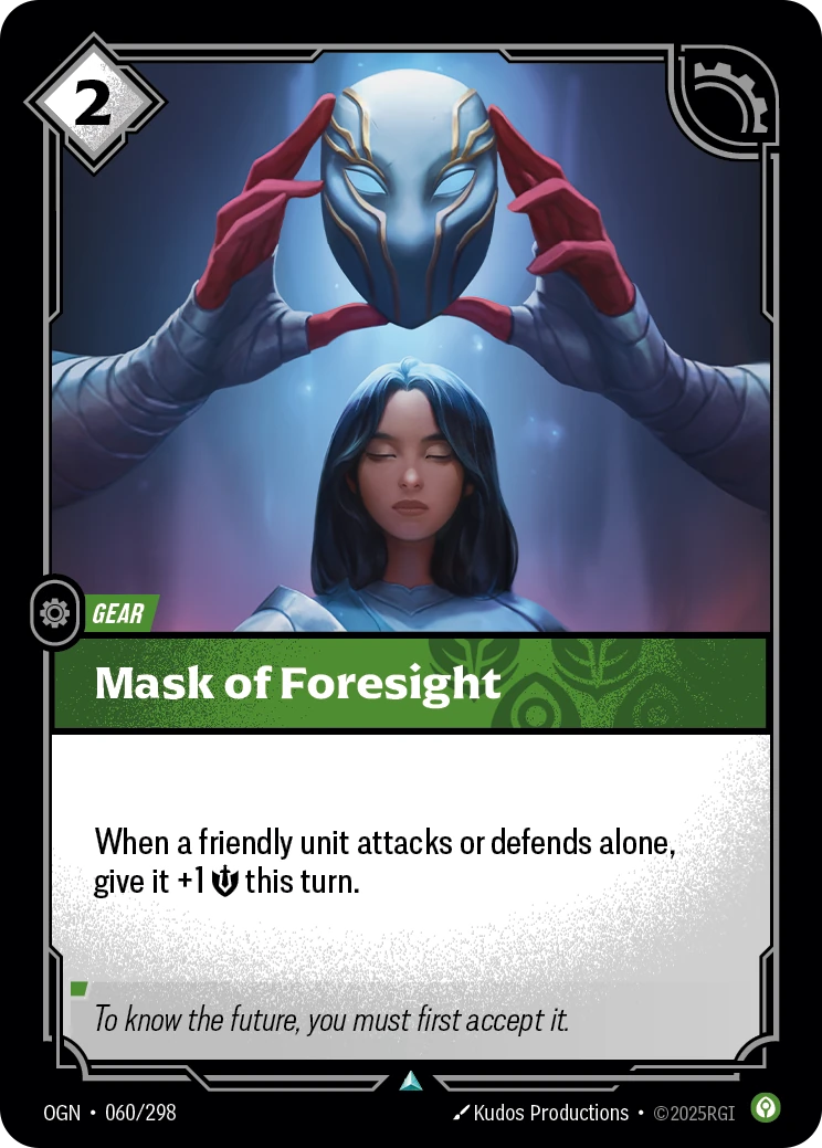 Mask of Foresight 卡圖