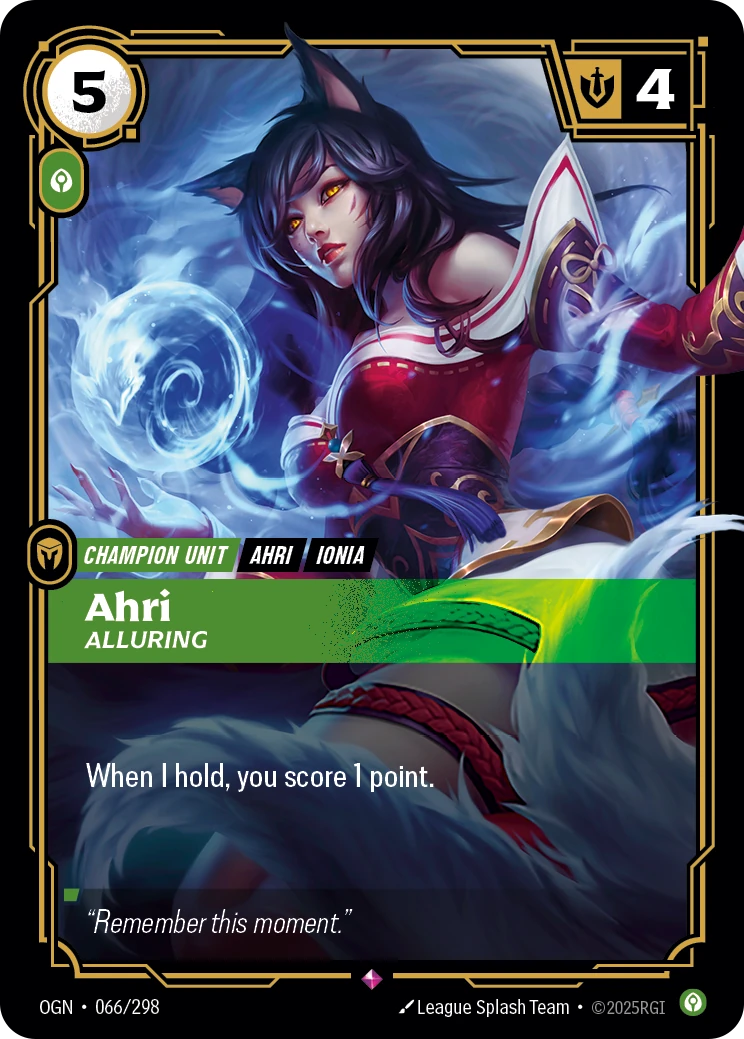 Ahri, Alluring 卡圖