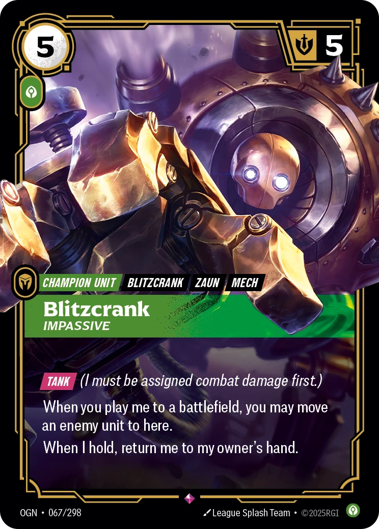 Blitzcrank, Impassive 卡圖