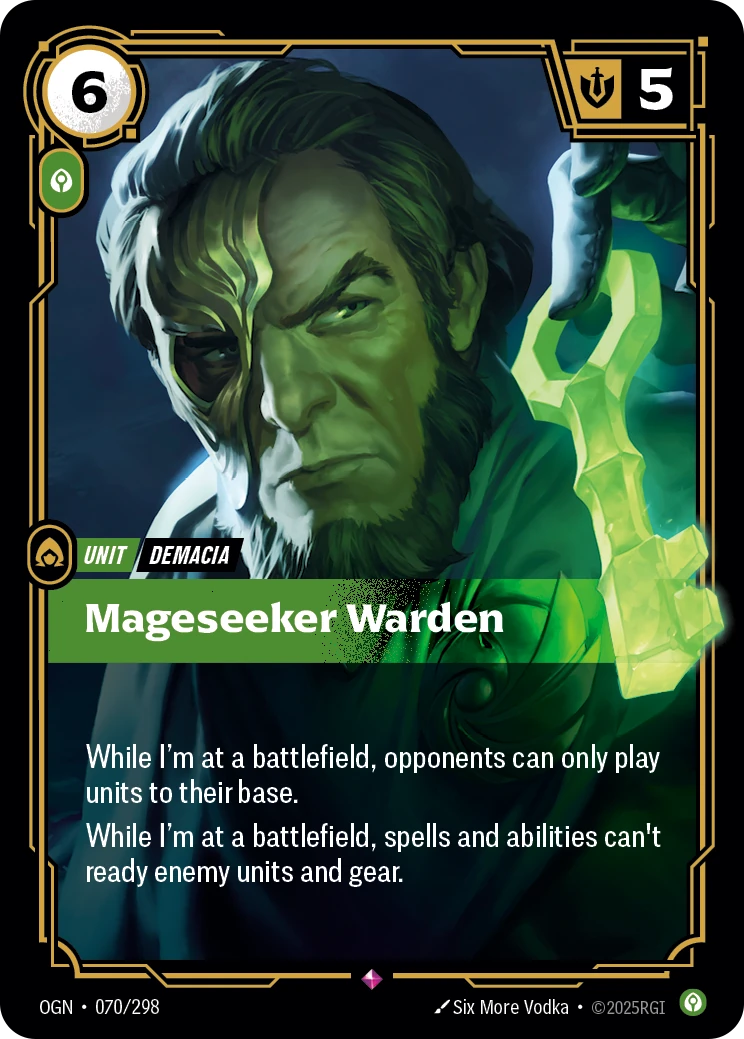 Mageseeker Warden 卡圖