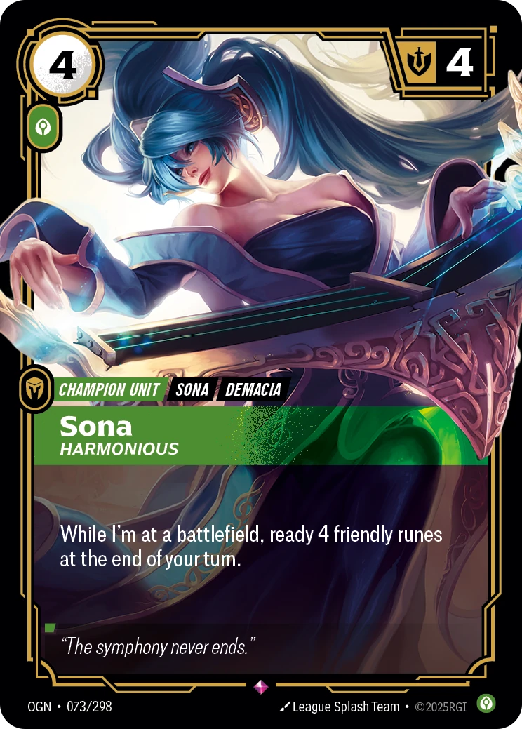 Sona, Harmonious 卡圖