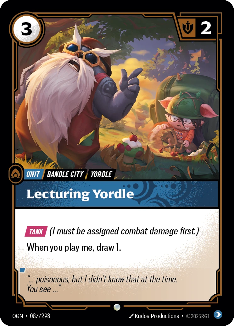 Lecturing Yordle 卡圖