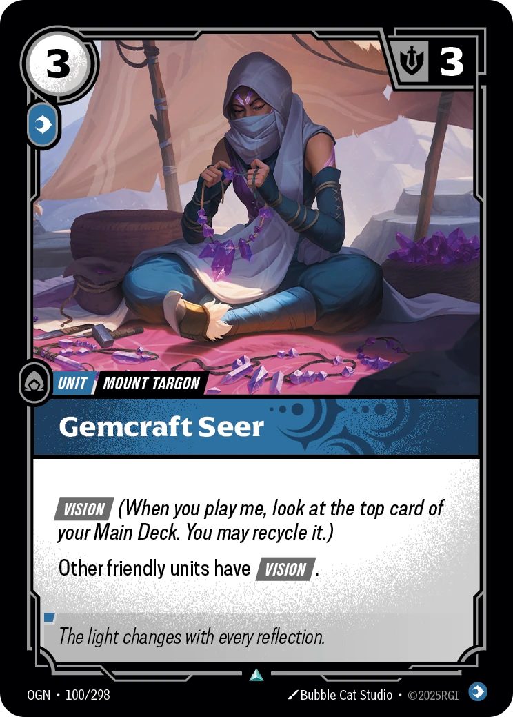 Gemcraft Seer 卡圖