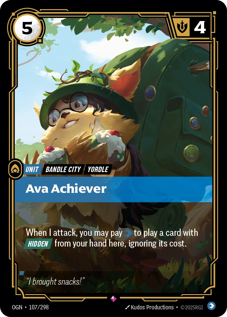 Ava Achiever 卡圖