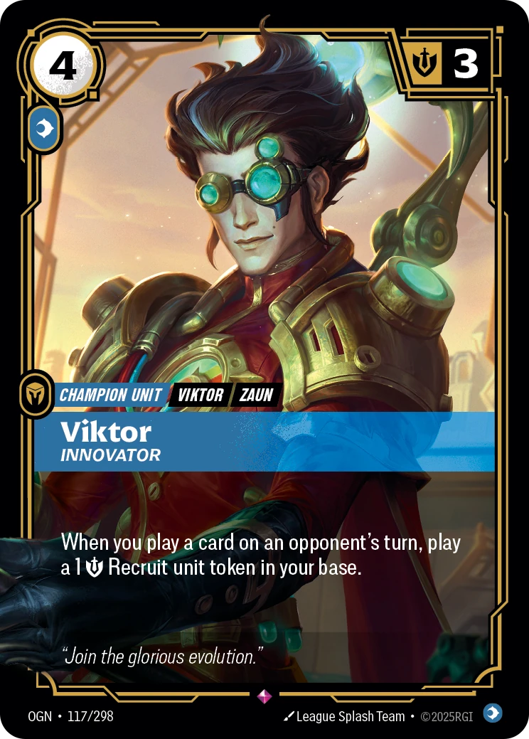 Viktor, Innovator 卡圖