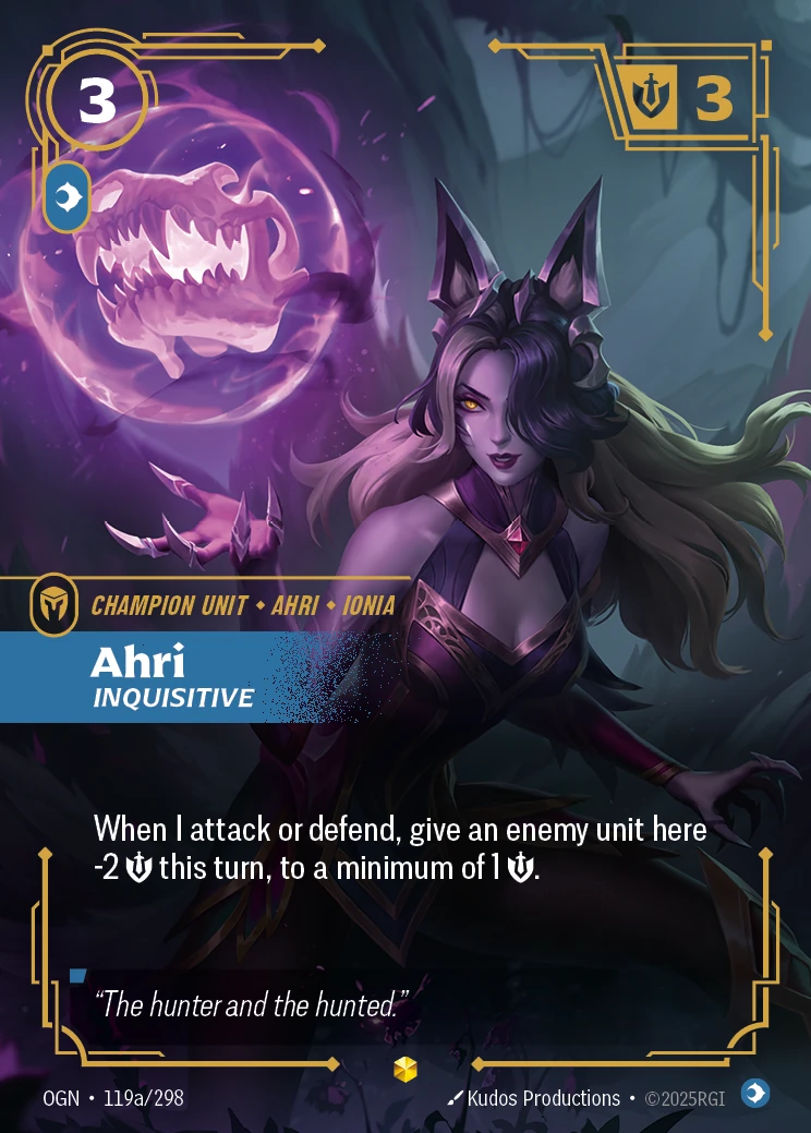 Ahri, Inquisitive 卡圖