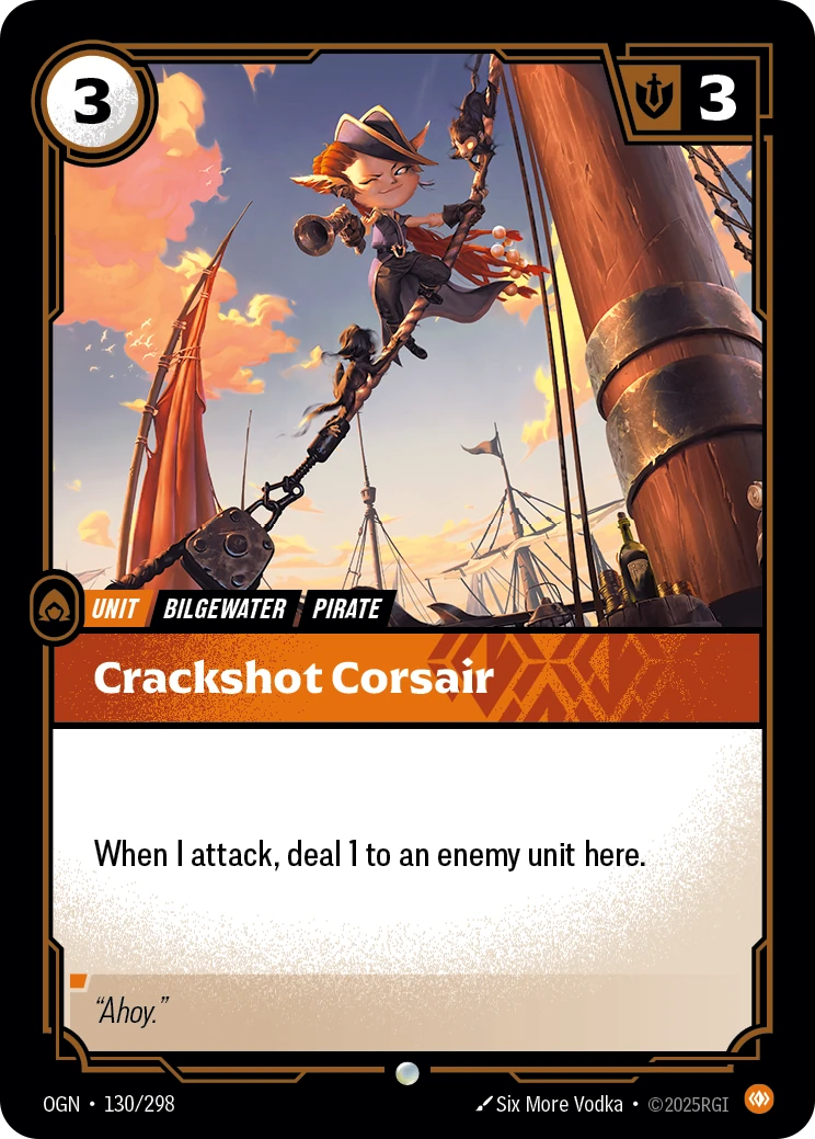 Crackshot Corsair 卡圖