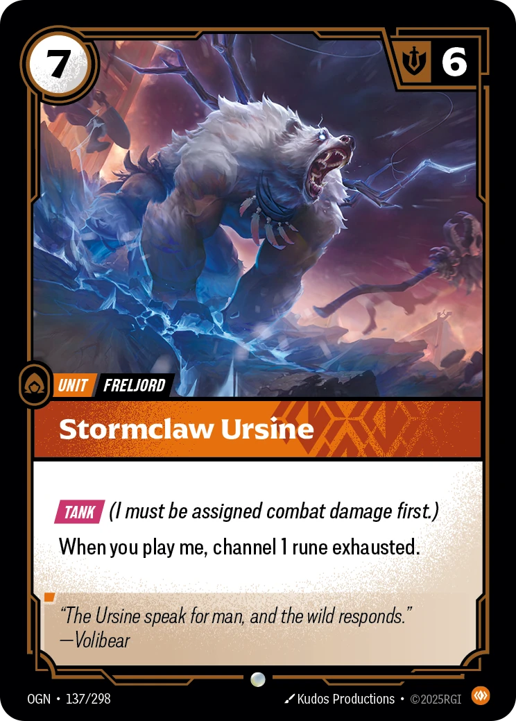 Stormclaw Ursine 卡圖