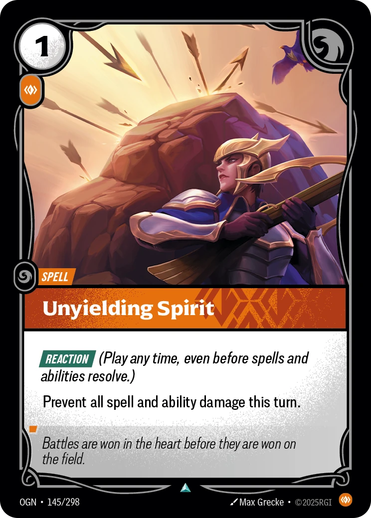 Unyielding Spirit 卡圖