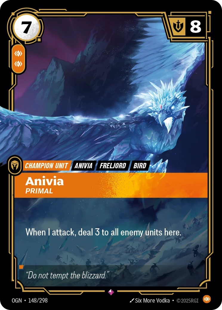 Anivia, Primal 卡圖