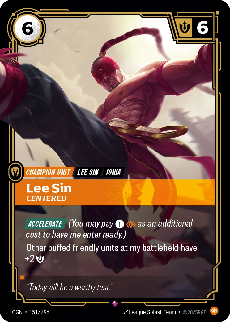 Lee Sin, Centered 卡圖