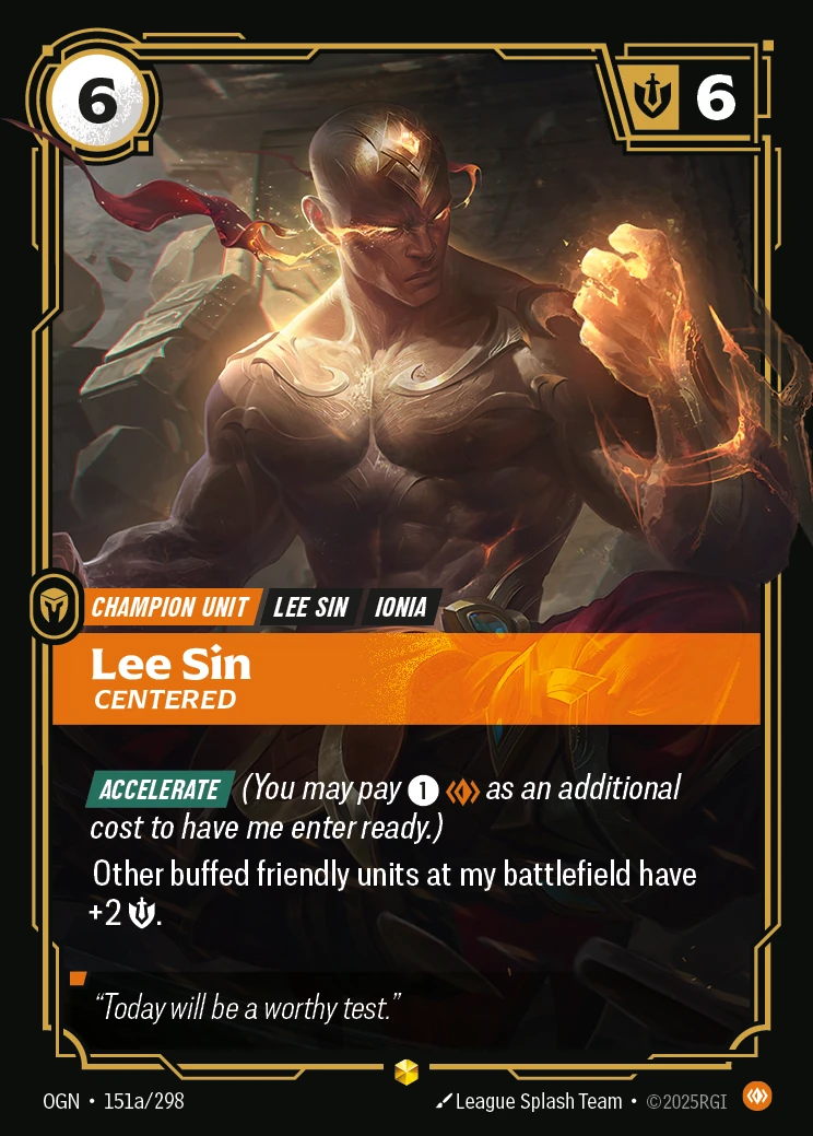 Lee Sin, Centered 卡圖