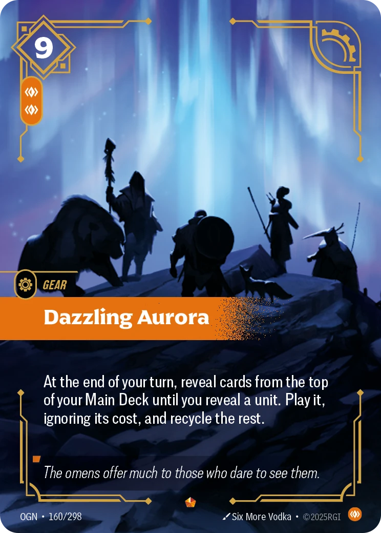 Dazzling Aurora 卡圖