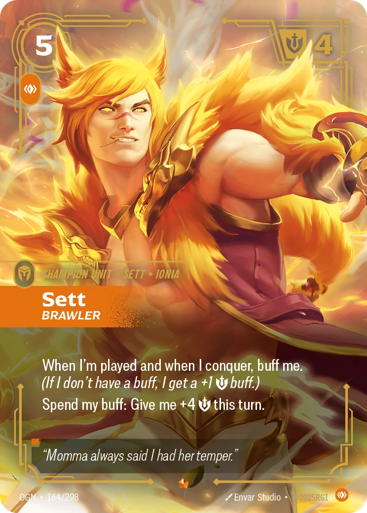 Sett, Brawler 卡圖