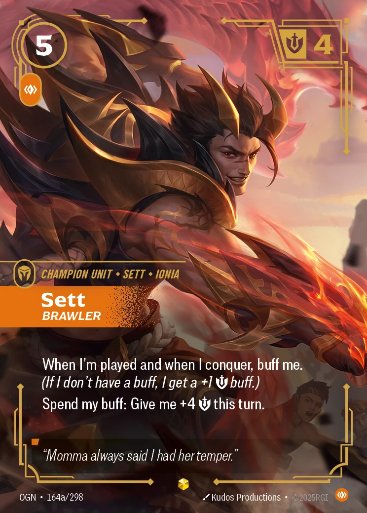 Sett, Brawler 卡圖