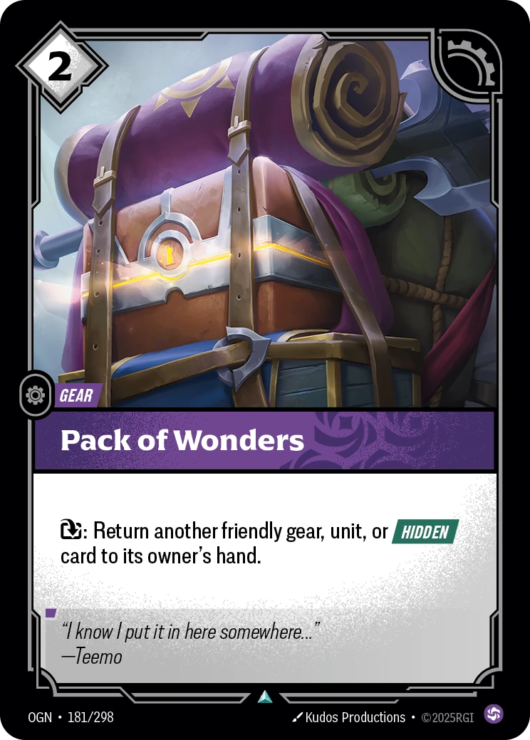 Pack of Wonders 卡圖