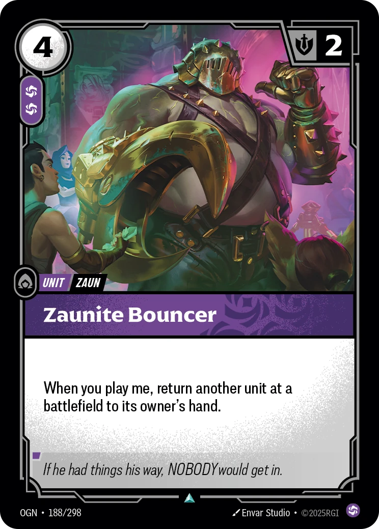 Zaunite Bouncer 卡圖