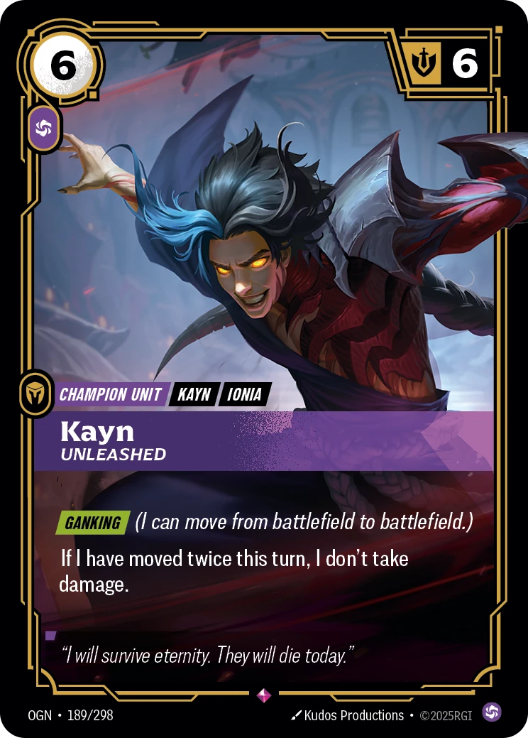 Kayn, Unleashed 卡圖