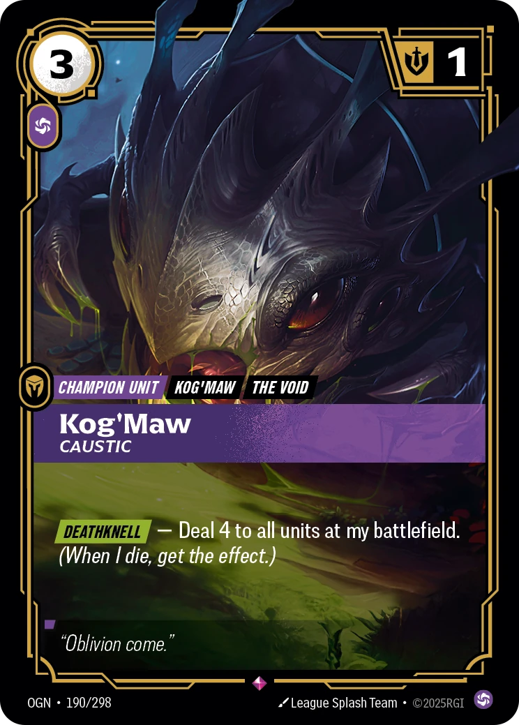 Kog'Maw, Caustic 卡圖