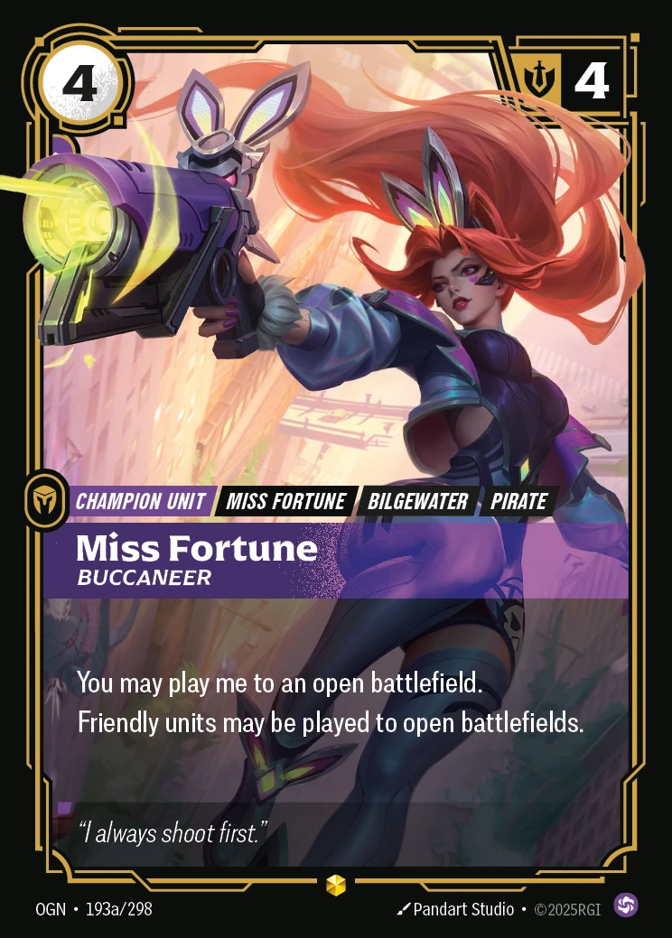 Miss Fortune, Buccaneer 卡圖