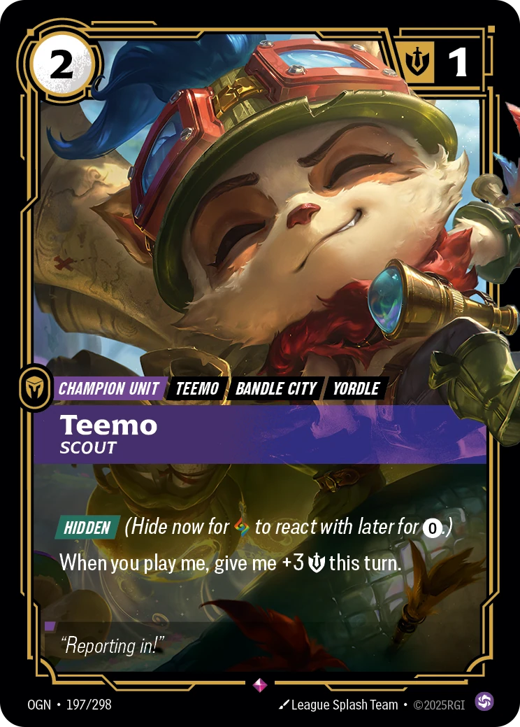 Teemo, Scout 卡圖