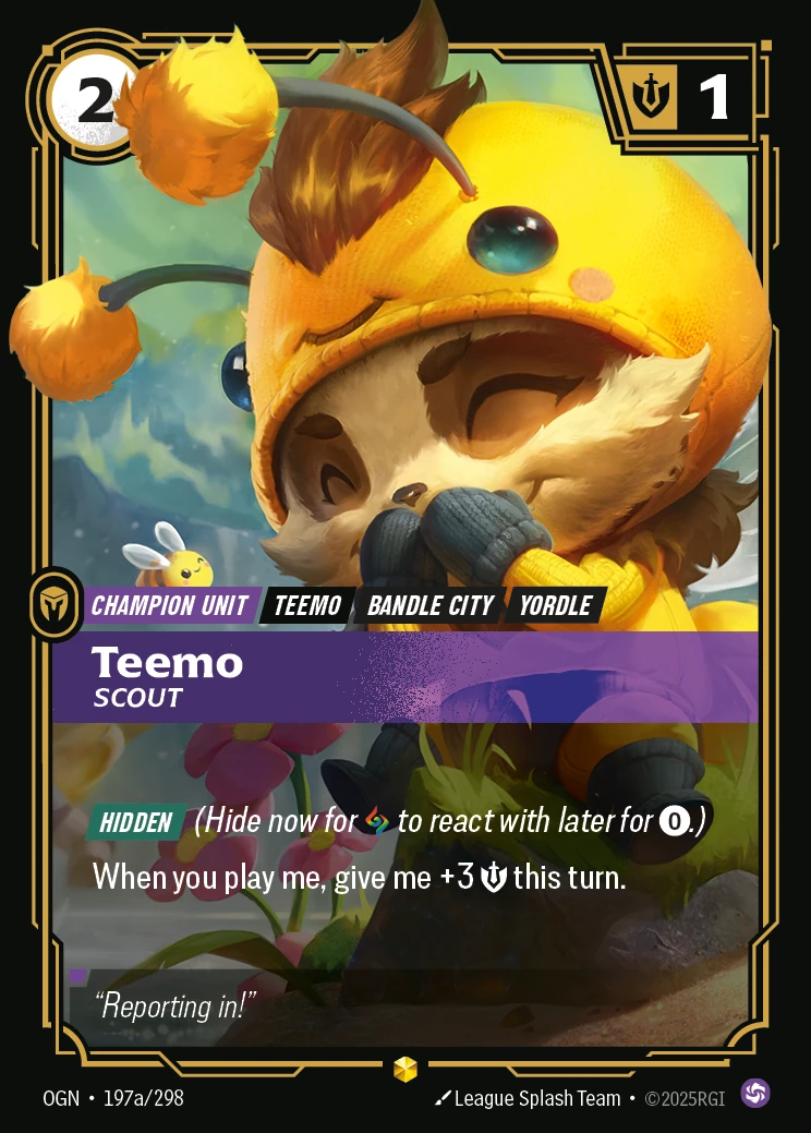 Teemo, Scout 卡圖