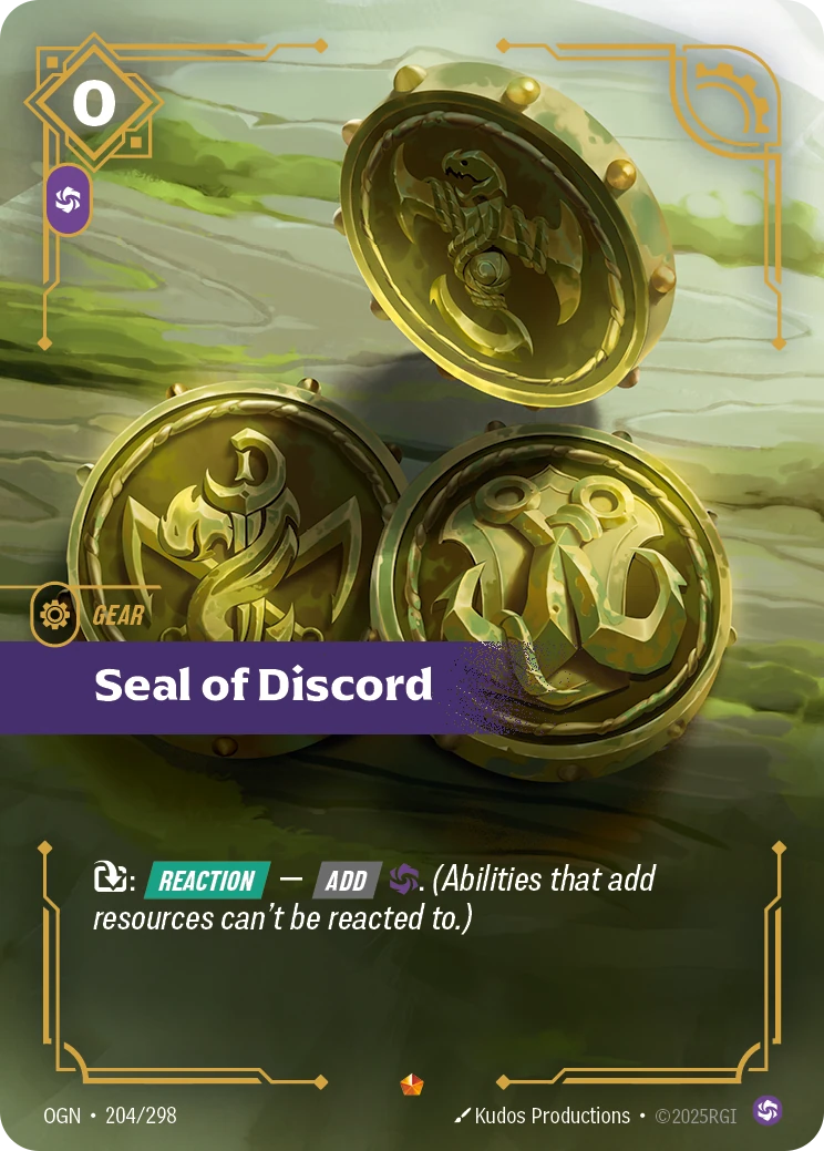 Seal of Discord 卡圖