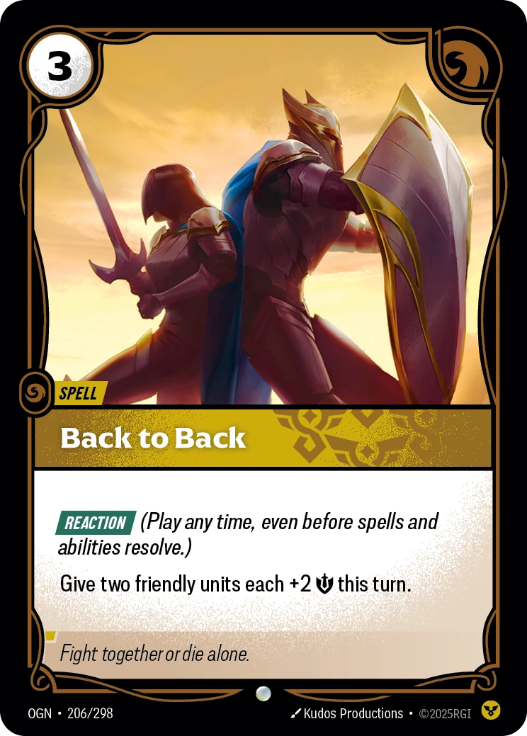 Back to Back 卡圖