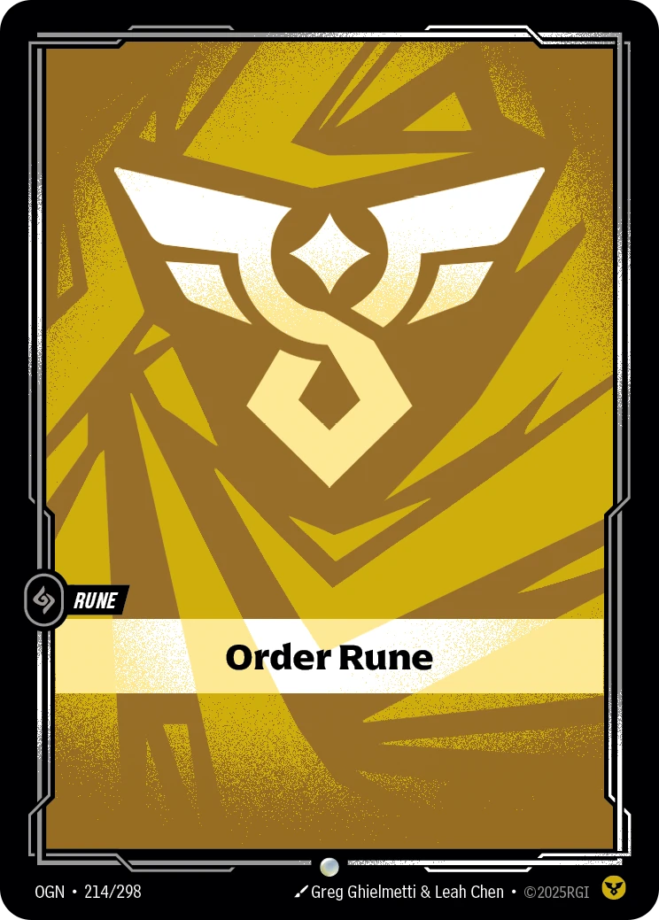 Order Rune 卡圖