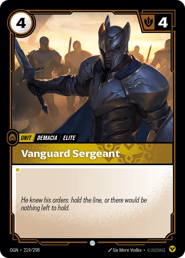Vanguard Sergeant 卡圖