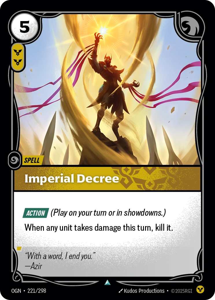 Imperial Decree 卡圖