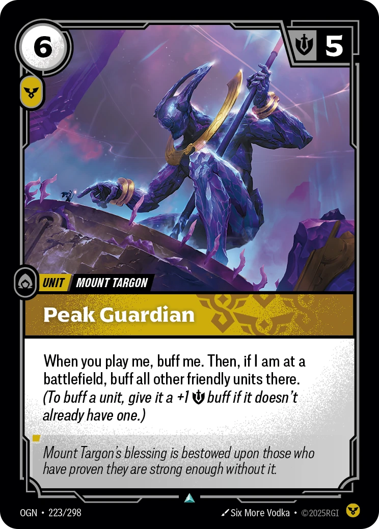 Peak Guardian 卡圖