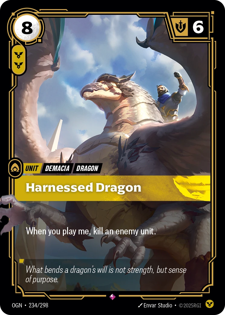 Harnessed Dragon 卡圖