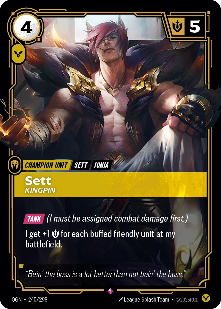 Sett, Kingpin 卡圖