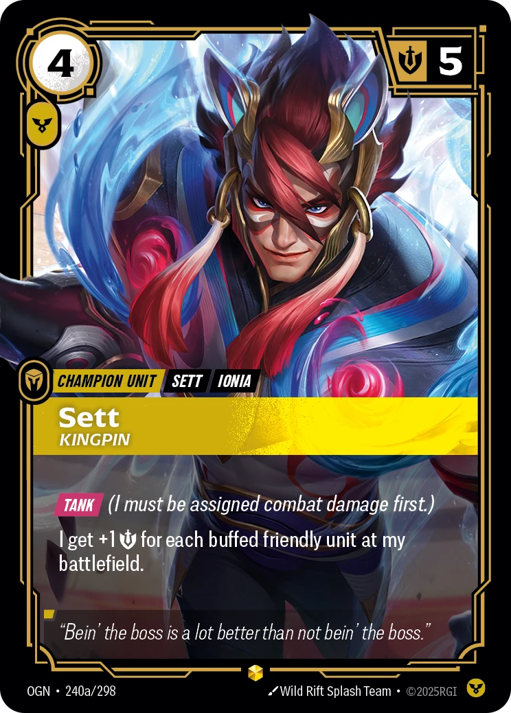 Sett, Kingpin 卡圖