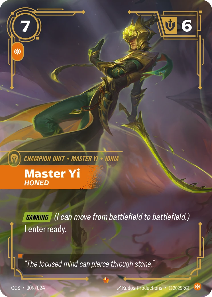 Yi, Honed 卡圖